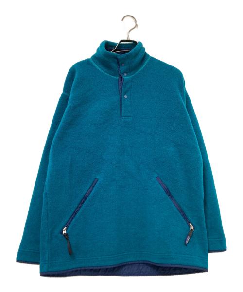Patagonia（パタゴニア）Patagonia (パタゴニア) ライトウェイトシンチラビッグT グリーン×ネイビー サイズ:Sの古着・服飾アイテム