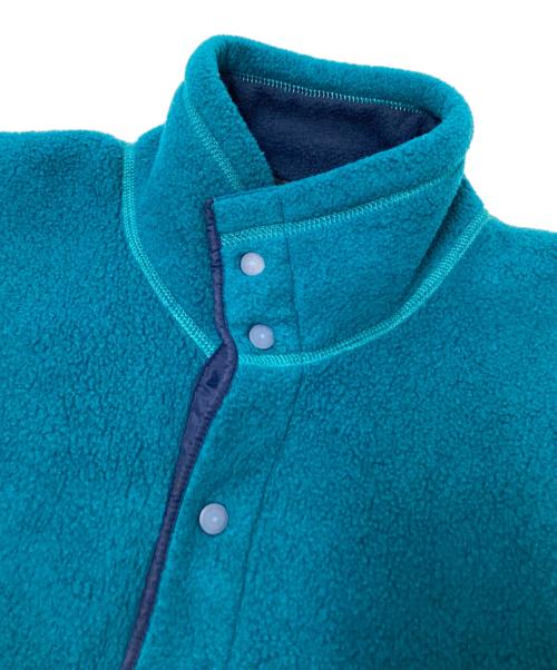 Patagonia（パタゴニア）Patagonia (パタゴニア) ライトウェイトシンチラビッグT グリーン×ネイビー サイズ:Sの古着・服飾アイテム