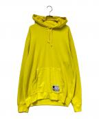 Champion×SUPREMEチャンピオン×シュプリーム）の古着「Hooded Sweatshirt」｜イエロー