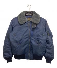 HOUSTON（ヒューストン）の古着「B-15C FLIGHT JACKET」｜ネイビー