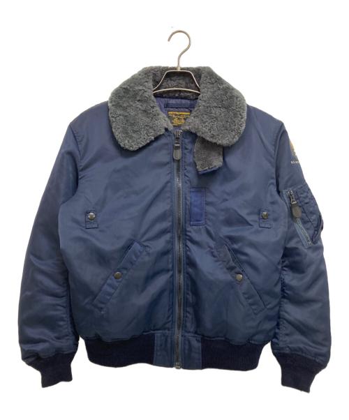 HOUSTON（ヒューストン）HOUSTON (ヒューストン) B-15C FLIGHT JACKET ネイビー サイズ:40の古着・服飾アイテム