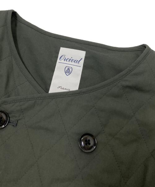 ORCIVAL（オーシバル）ORCIVAL (オーシバル) タイプライターダイヤキルトコート グレー サイズ:下記参照の古着・服飾アイテム