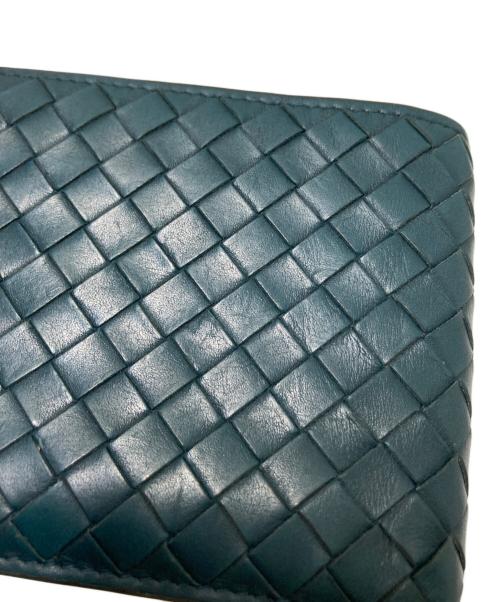 BOTTEGA VENETA（ボッテガベネタ）BOTTEGA VENETA (ボッテガベネタ) 2つ折り財布 ネイビー サイズ:下記参照の古着・服飾アイテム