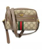 GUCCIグッチ）の古着「オフディアGGスプリームミニバッグ」｜ブラウン