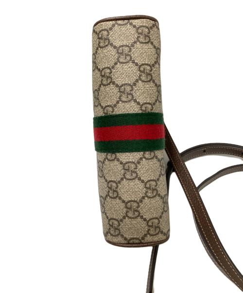 GUCCI（グッチ）GUCCI (グッチ) オフディアGGスプリームミニバッグ ブラウン サイズ:下記参照の古着・服飾アイテム