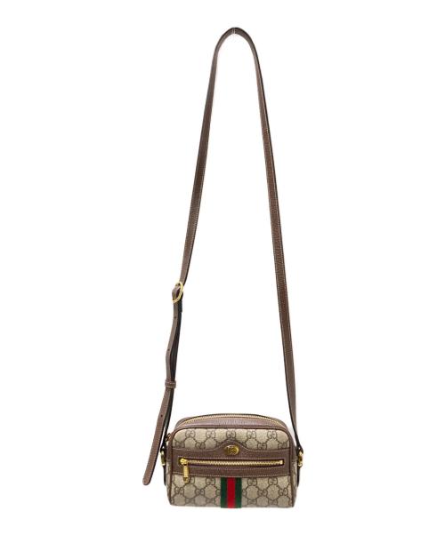 GUCCI（グッチ）GUCCI (グッチ) オフディアGGスプリームミニバッグ ブラウン サイズ:下記参照の古着・服飾アイテム