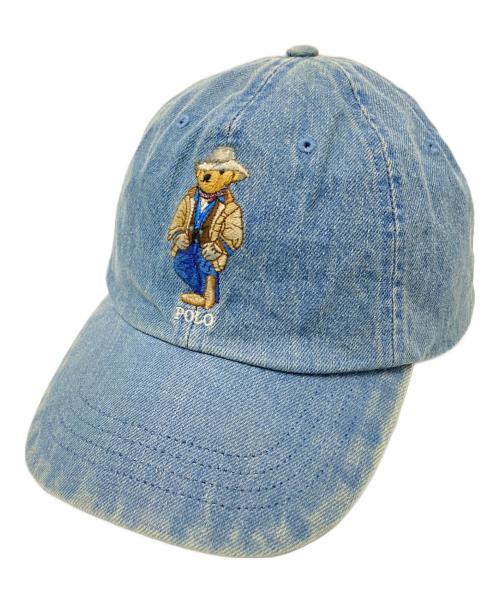 POLO RALPH LAUREN（ポロ・ラルフローレン）POLO RALPH LAUREN (ポロ・ラルフローレン) Polo Bear Denim Ball Cap インディゴ サイズ:下記参照の古着・服飾アイテム