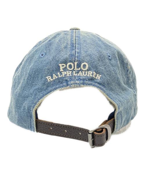 POLO RALPH LAUREN（ポロ・ラルフローレン）POLO RALPH LAUREN (ポロ・ラルフローレン) Polo Bear Denim Ball Cap インディゴ サイズ:下記参照の古着・服飾アイテム