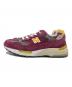 NEW BALANCE (ニューバランス) 992 ローカットスニーカー パープル サイズ:24.5cm：14000円