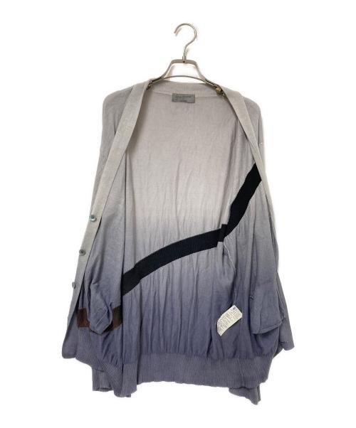 Yohji Yamamoto pour homme（ヨウジヤマモト プールオム）Yohji Yamamoto pour homme (ヨウジヤマモト プールオム) カーディガン ブラック×グレー サイズ:3の古着・服飾アイテム