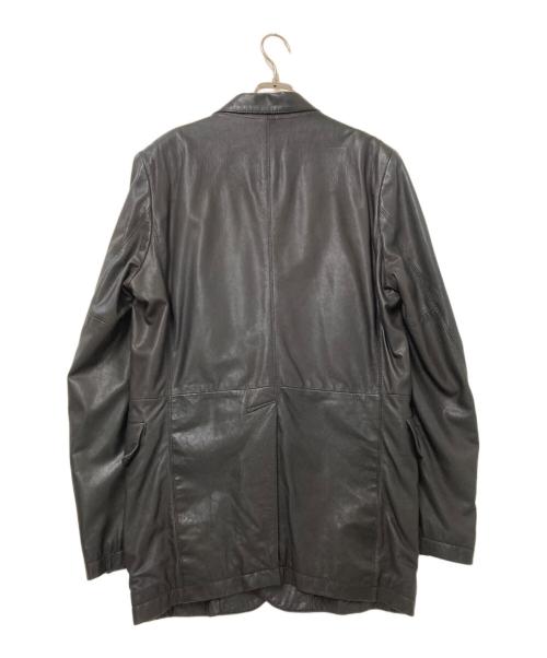 Y's for men（ワイズフォーメン）Y's for men (ワイズフォーメン) ラムレザーテーラードジャケット ブラック サイズ:4の古着・服飾アイテム