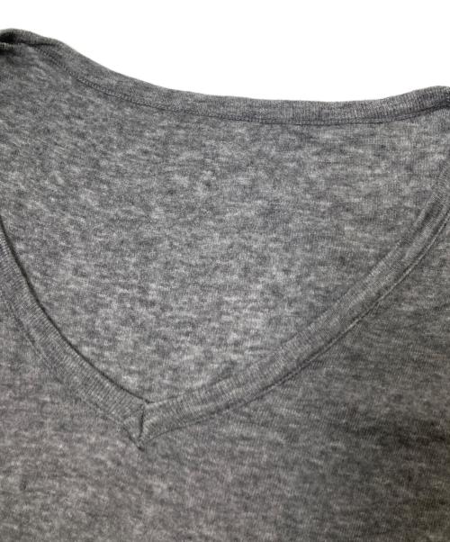 Y's（ワイズ）Y's (ワイズ) カシミヤ混Vネックニット グレー サイズ:2の古着・服飾アイテム