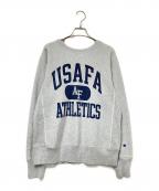 Champion REVERSE WEAVEチャンピオン リバース ウィーブ）の古着「カレッジロゴスウェット」｜グレー