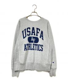 Champion REVERSE WEAVE（チャンピオン リバース ウィーブ）の古着「カレッジロゴスウェット」｜グレー