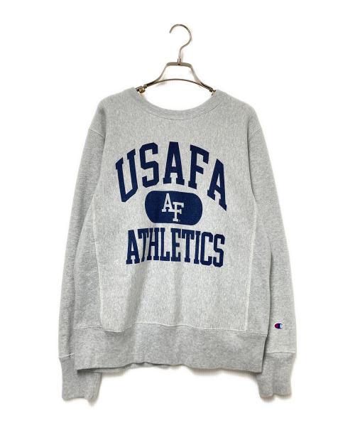 Champion REVERSE WEAVE（チャンピオン リバース ウィーブ）Champion REVERSE WEAVE (チャンピオン リバース ウィーブ) カレッジロゴスウェット グレー サイズ:Lの古着・服飾アイテム