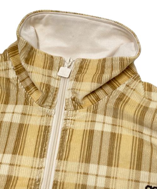 adidas（アディダス）adidas (アディダス) TARTAN HALF ZIP ホワイト×ベージュ サイズ:Lの古着・服飾アイテム