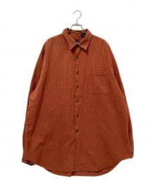 GAP（ギャップ）の古着「90sコットンチェックシャツ」｜グリーン×オレンジ