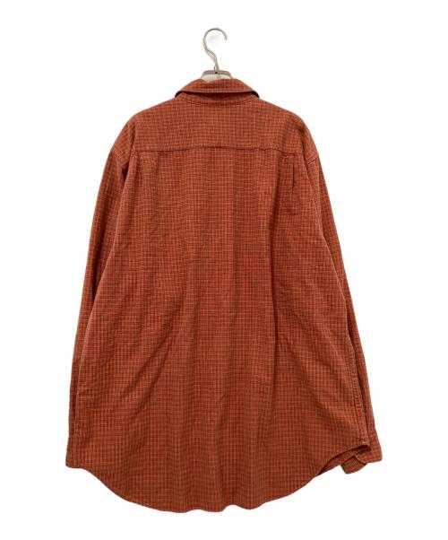GAP（ギャップ）GAP (ギャップ) 90sコットンチェックシャツ グリーン×オレンジ サイズ:XLの古着・服飾アイテム