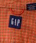 中古・古着 GAP (ギャップ) 90sコットンチェックシャツ グリーン×オレンジ サイズ:XL：6000円