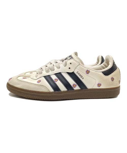 adidas（アディダス）adidas (アディダス) Samba OG 花柄刺繍 ブラック×ホワイト サイズ:24.0㎝の古着・服飾アイテム