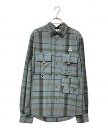 NIKE ACG（ナイキエーシージー）の古着「NRG DF UV DEV TR L/S TOP」｜グレー×グリーン