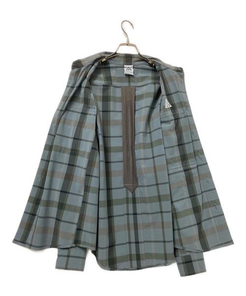 NIKE ACG（ナイキエーシージー）NIKE ACG (ナイキエーシージー) NRG DF UV DEV TR L/S TOP グレー×グリーン サイズ:Sの古着・服飾アイテム