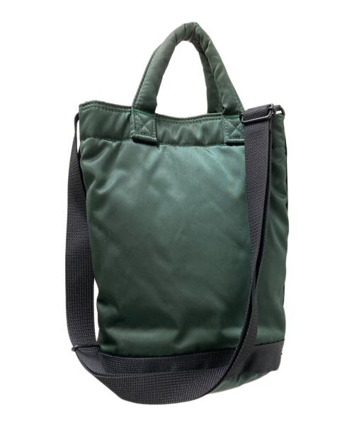 PORTER（ポーター）PORTER (ポーター) STARBUCKS COFFEE (スターバックス コーヒー) COFFEE BEAN SHAPE DRUM BAG グリーン×ブラック サイズ:下記参照の古着・服飾アイテム