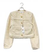 moussyマウジー）の古着「COMPACT TWEED ジャケット」｜ベージュ