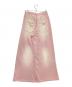 SLY (スライ) DENIM DETAIL AGING SW パンツ ピンクベージュ サイズ:FREE 未使用品：15000円