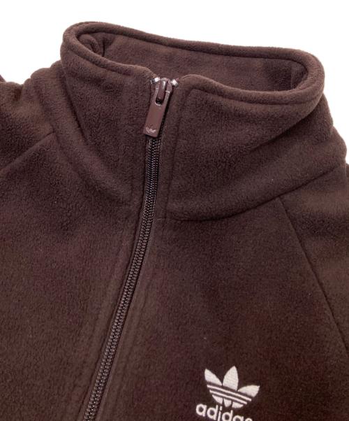 adidas（アディダス）adidas (アディダス) ニュートラルコート 1/4ジップ トラックトップ ブラウン サイズ:Sの古着・服飾アイテム
