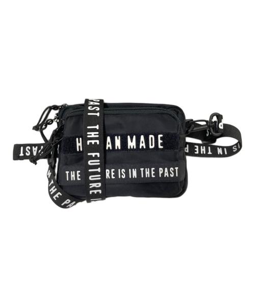 HUMAN MADE（ヒューマンメイド）HUMAN MADE (ヒューマンメイド) MILITARY POUCH MINI ブラック×ホワイト サイズ:下記参照の古着・服飾アイテム