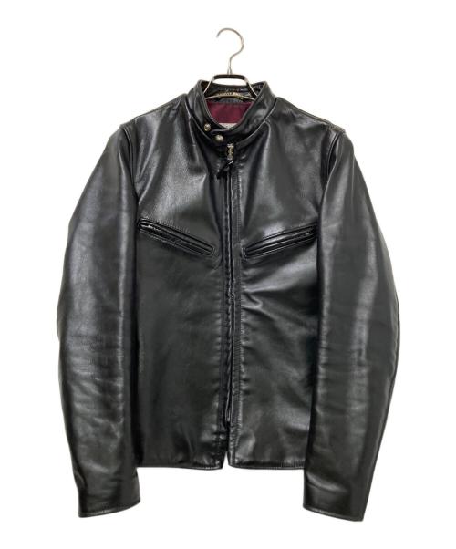 Schott（ショット）Schott (ショット) 641XXHホースハイドシングルライダースレザージャケット ブラック サイズ:36の古着・服飾アイテム