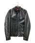 Schott（ショット）の古着「641XXHホースハイドシングルライダースレザージャケット」｜ブラック