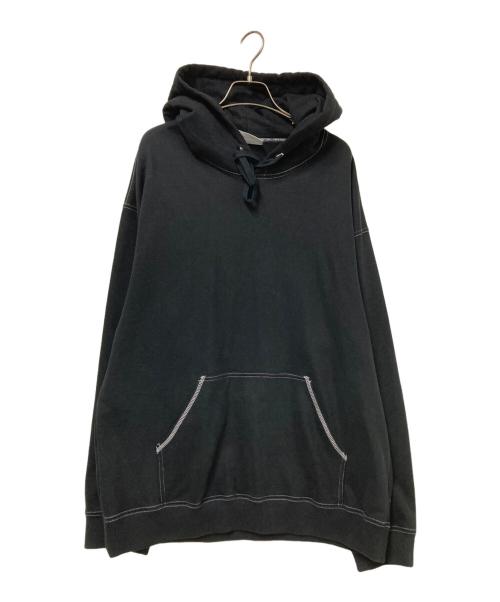 BASICK（ベイシックス）BASICK (ベイシックス) ステッチデザインパーカー ブラック サイズ:Sの古着・服飾アイテム