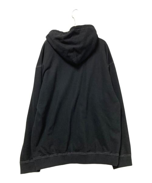 BASICK（ベイシックス）BASICK (ベイシックス) ステッチデザインパーカー ブラック サイズ:Sの古着・服飾アイテム