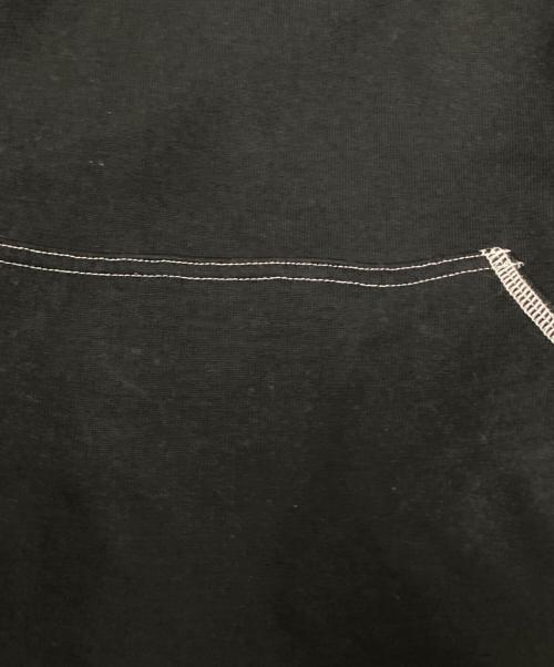 BASICK（ベイシックス）BASICK (ベイシックス) ステッチデザインパーカー ブラック サイズ:Sの古着・服飾アイテム