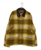 PENDLETONペンドルトン）の古着「襟コーデュロイボアジャケット」｜オレンジ×ベージュ