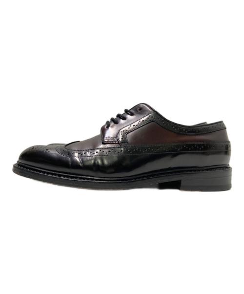 CLARKS（クラークス）CLARKS (クラークス) エドワードリミットウィングチップシューズ ブラック×ブラウン サイズ:UK:7 1/2の古着・服飾アイテム