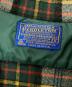 中古・古着 PENDLETON (ペンドルトン) 70‘Sウールチェックシャツ グリーン×ホワイト サイズ:S：14000円