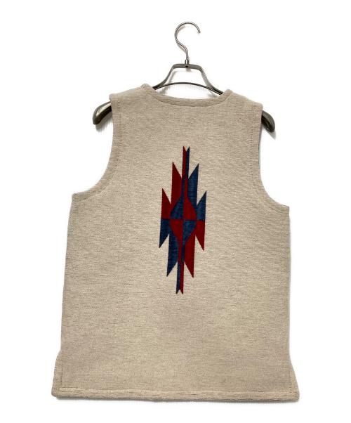 CHURU（チュル）CHURU (チュル) SHIPS (シップス) ジャカード ベスト ベージュ サイズ:ONE 未使用品の古着・服飾アイテム
