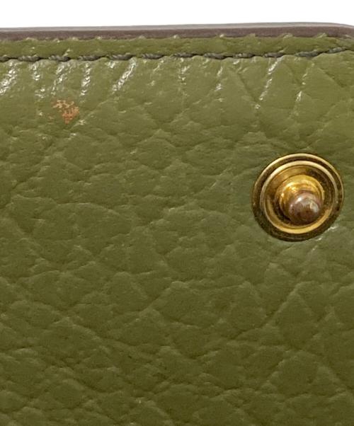 Maison Margiela（メゾンマルジェラ）Maison Margiela (メゾンマルジェラ) レザー エンベロープ ウォレット グリーン サイズ:下記参照の古着・服飾アイテム