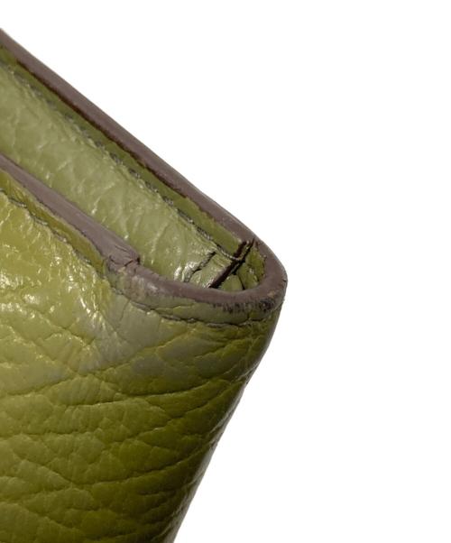 Maison Margiela（メゾンマルジェラ）Maison Margiela (メゾンマルジェラ) レザー エンベロープ ウォレット グリーン サイズ:下記参照の古着・服飾アイテム