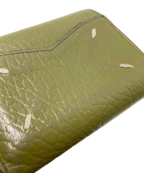 Maison Margiela（メゾンマルジェラ）Maison Margiela (メゾンマルジェラ) レザー エンベロープ ウォレット グリーン サイズ:下記参照の古着・服飾アイテム