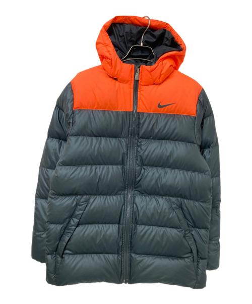 NIKE（ナイキ）NIKE (ナイキ) ダウンジャケット オレンジ×グレー サイズ: Lの古着・服飾アイテム