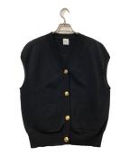 Spick and Spanスピック＆スパン）の古着「ウォッシャブルVネックニットベスト」｜ブラック