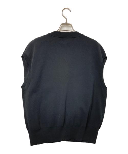 Spick and Span（スピック＆スパン）Spick and Span (スピック＆スパン) ウォッシャブルVネックニットベスト ブラック サイズ:下記参照の古着・服飾アイテム
