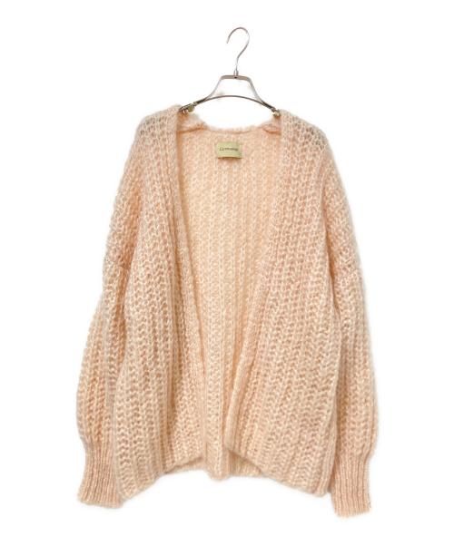 Curensology（カレンソロジー）Curensology (カレンソロジー) モヘヤブレンドニットカーディガン ピンク サイズ:Fの古着・服飾アイテム