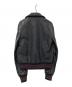 DIESEL (ディーゼル) 切替レザースタジャン グレー×ブラック サイズ:下記参照：7000円