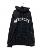 GIVENCHYジバンシィ）の古着「Logo Strass Hoodie」｜ブラック
