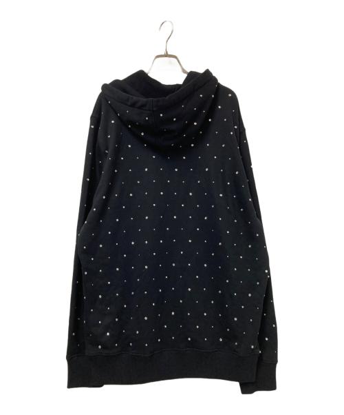 GIVENCHY（ジバンシィ）GIVENCHY (ジバンシィ) Logo Strass Hoodie ブラック サイズ:Lの古着・服飾アイテム